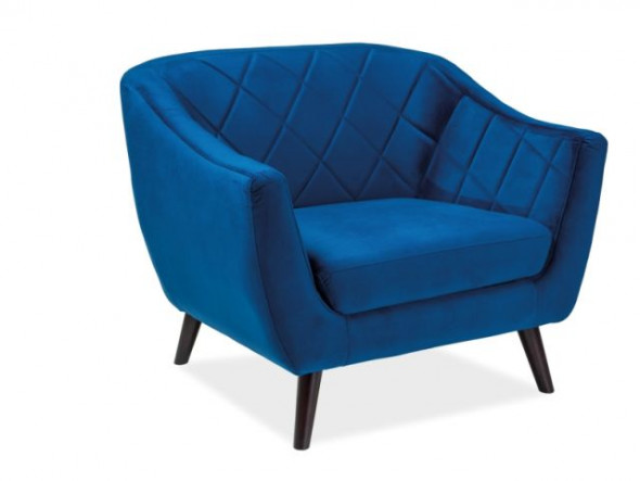 Fotel MOLLY 1 VELVET granatowy