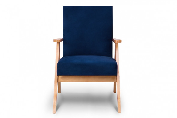 Fotel NASET granatowy/dąb