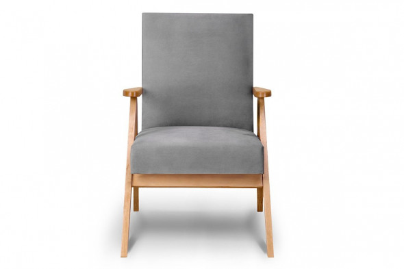 Fotel NASET szary/dąb