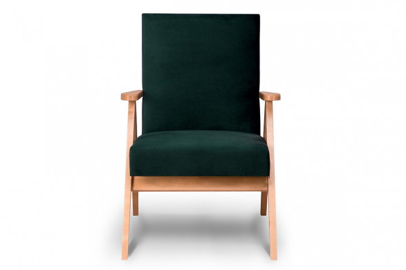 Fotel NASET zielony/dąb