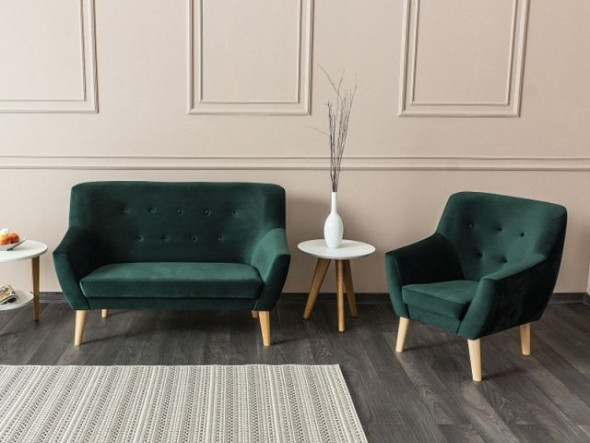Fotel NORDIC 1 VELVET zielony