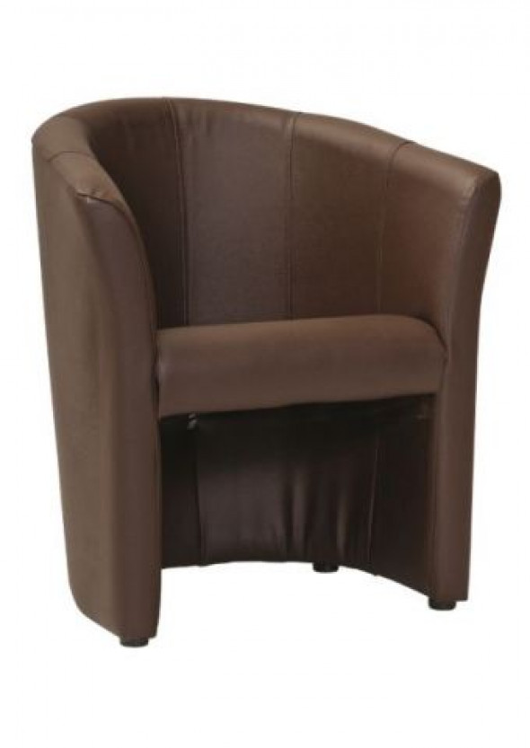 Fotel TM-1 ciemno brązowy