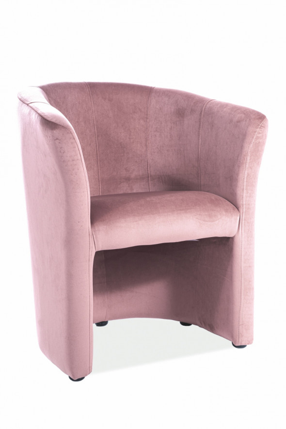 Fotel TM-1 VELVET antyczny róż