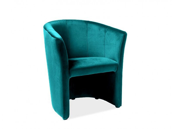 Fotel TM-1 VELVET turkusowy