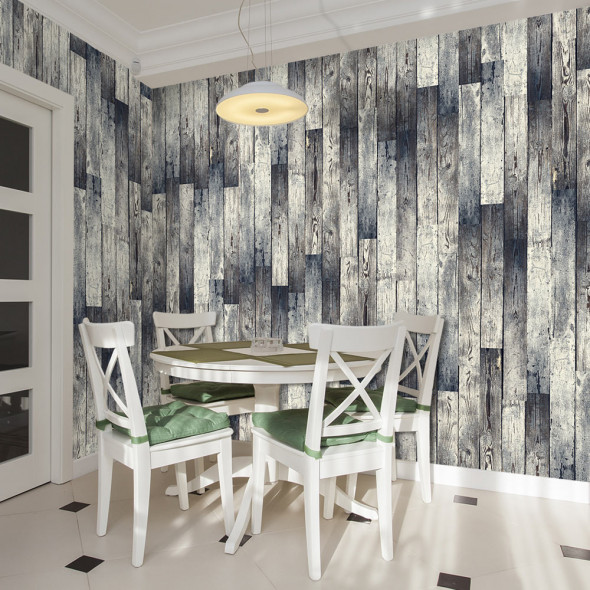 Fototapeta - Stara drewniana podłoga: gradient