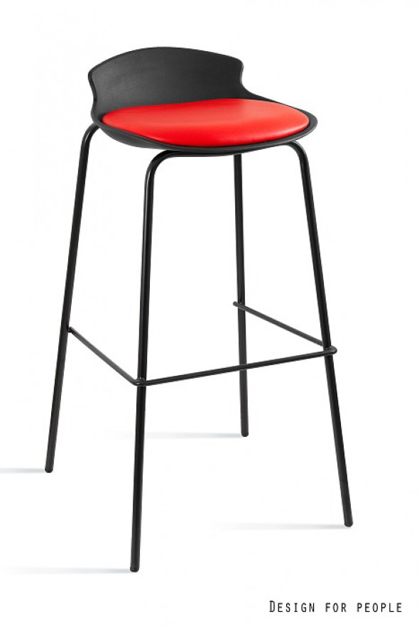 Hoker barowy DUKE czarny/czerwony