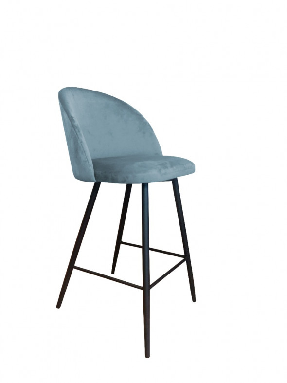 Hoker niski CLAUDINE BL VELVET szary