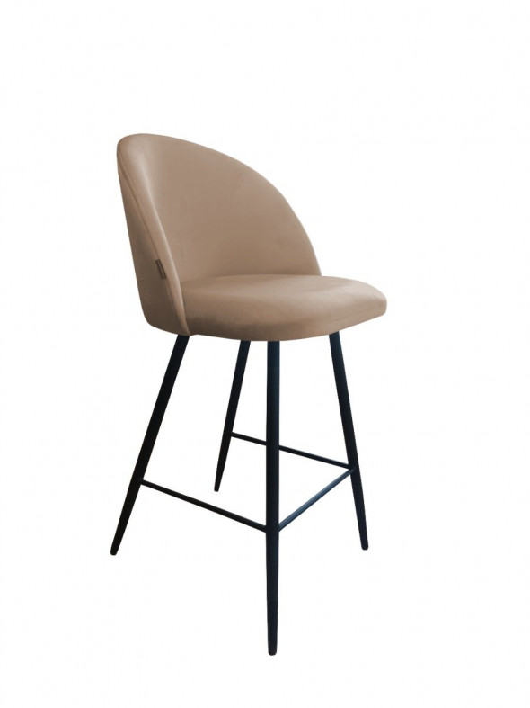 Hoker niski CLAUDINE VELVET beżowy