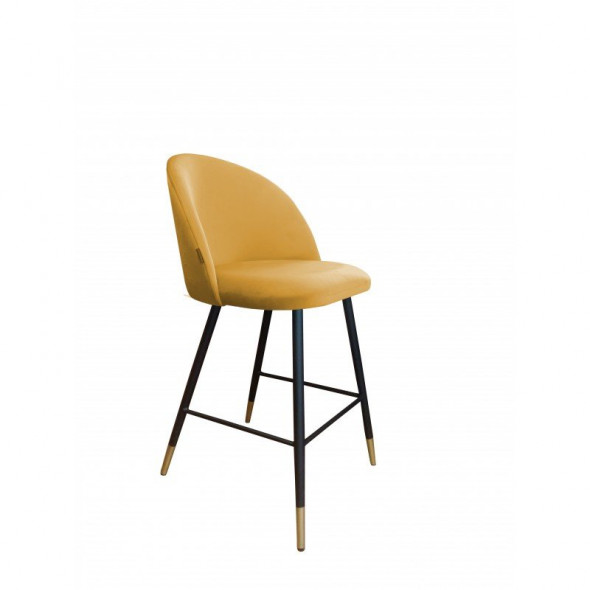 Hoker niski CLAUDINE VELVET GOLD żółty