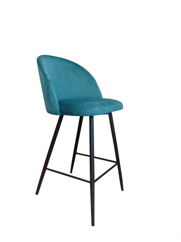 Hoker niski CLAUDINE VELVET morski