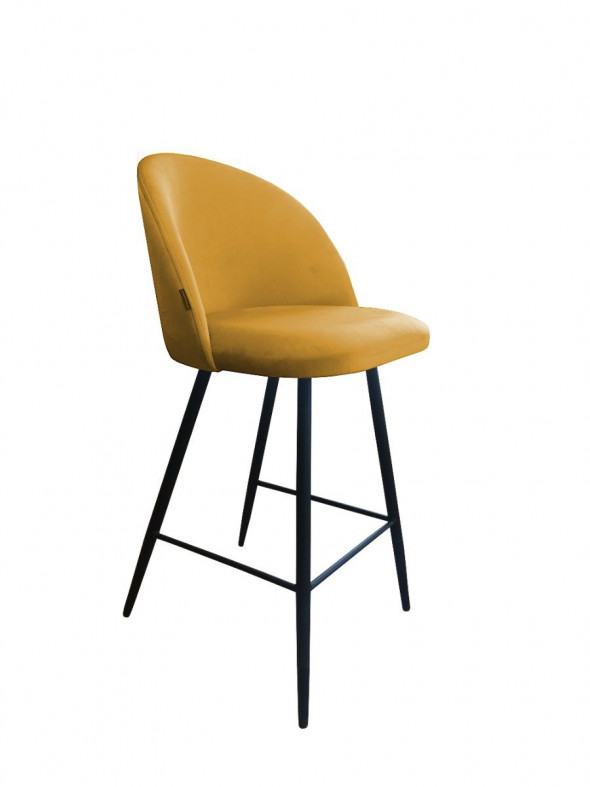 Hoker niski CLAUDINE VELVET żółty