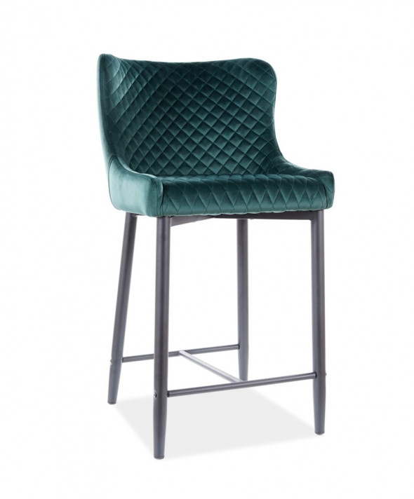 Hoker niski COLIN B H-2 VELVET zielony