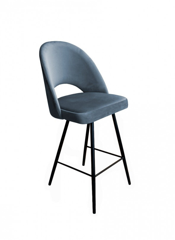 Hoker niski ISKAR BL VELVET ciemno szary