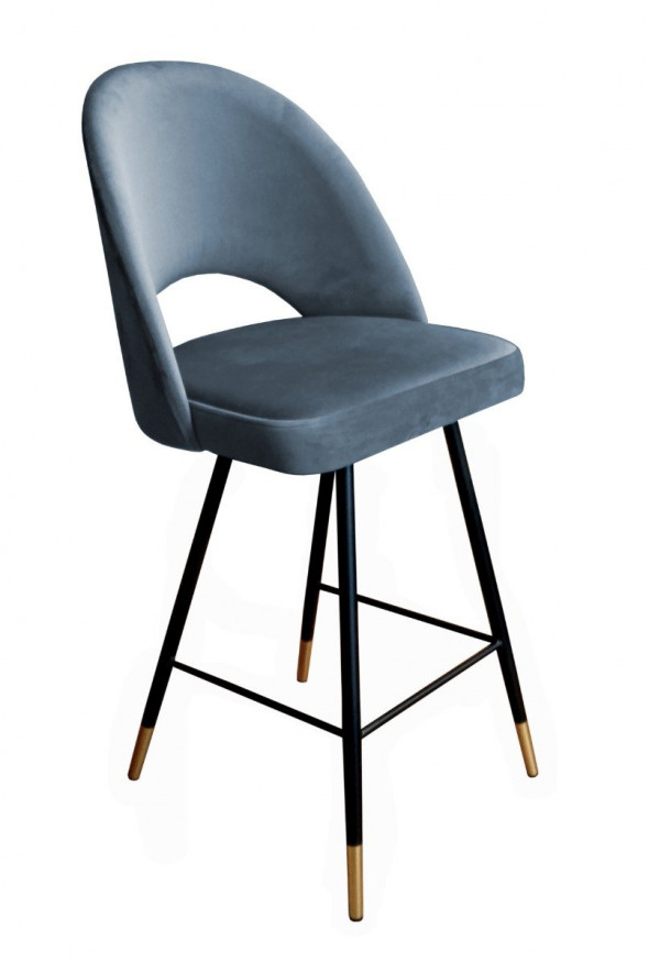 Hoker niski ISKAR BL VELVET GOLD ciemno szary