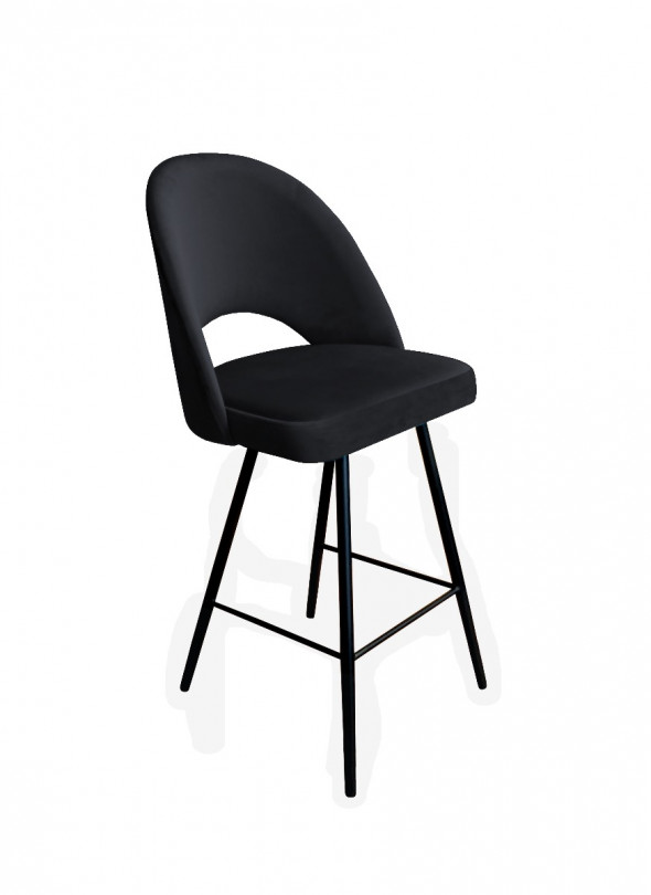 Hoker niski ISKAR VELVET czarny