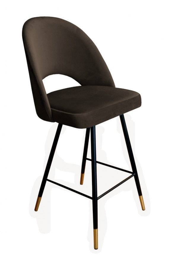 Hoker niski ISKAR VELVET GOLD brązowy