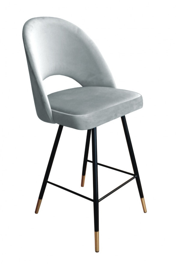 Hoker niski ISKAR VELVET GOLD jasno szary