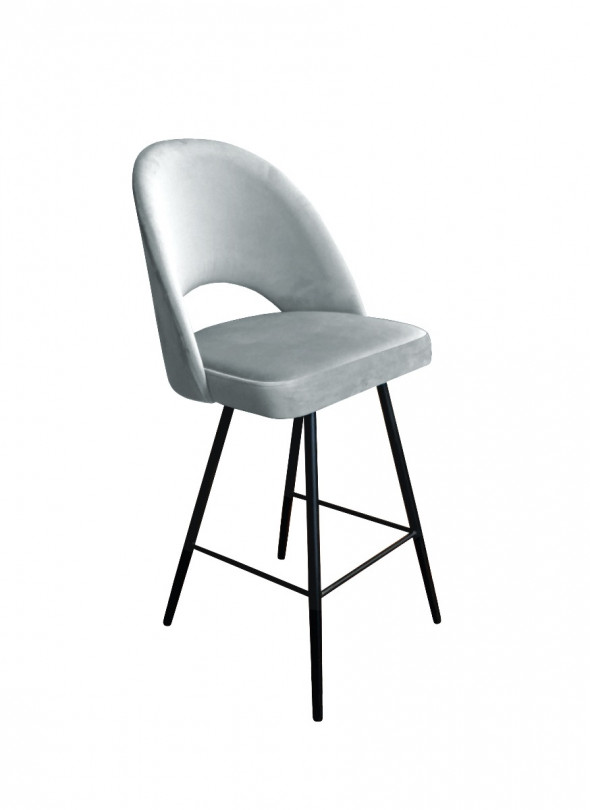 Hoker niski ISKAR VELVET jasno szary