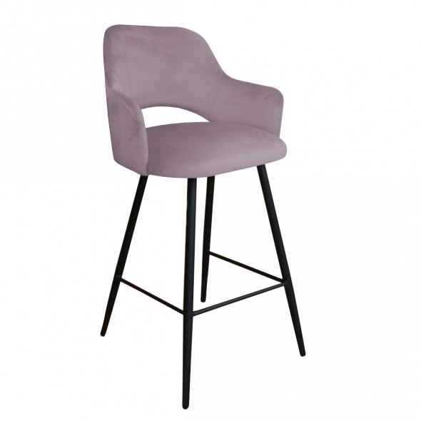 Hoker niski NAPO VELVET jasno różowy