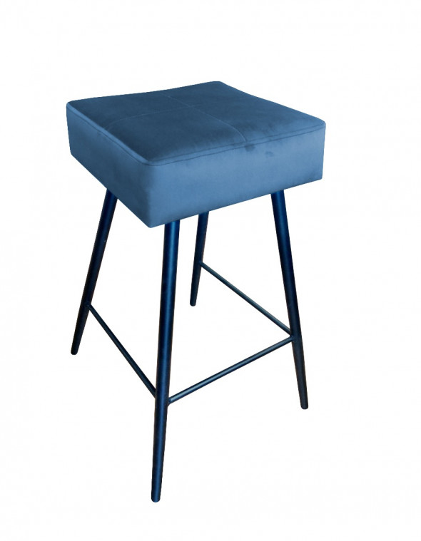 Hoker niski OLIMP VELVET ciemno niebieski