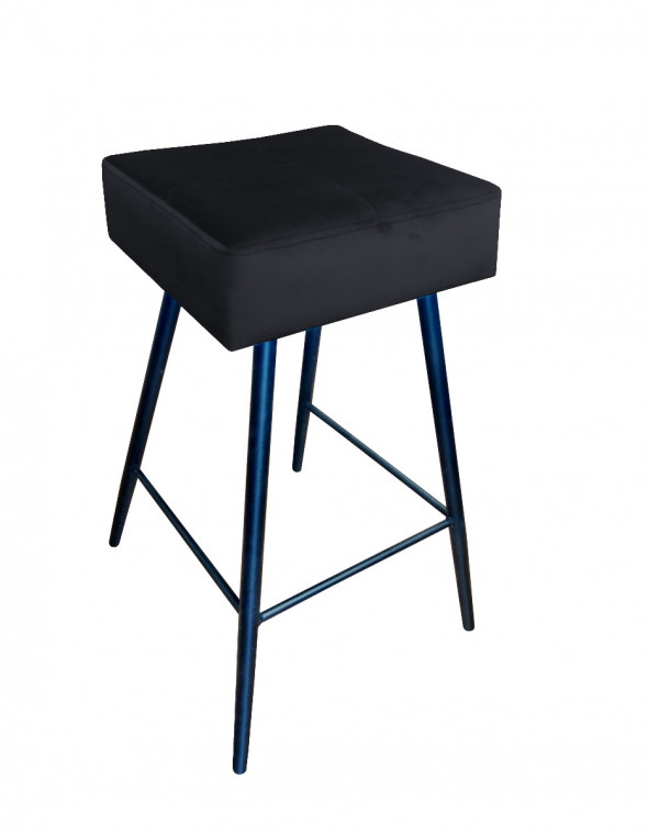 Hoker niski OLIMP VELVET czarny