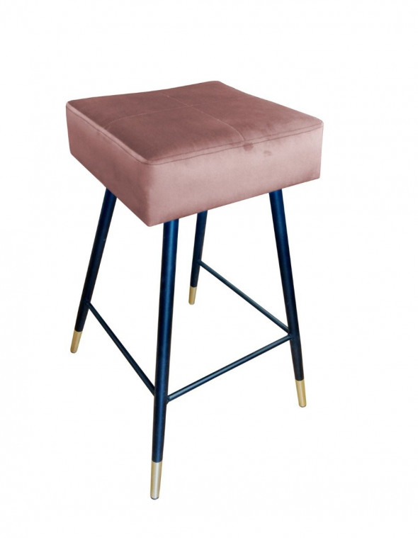 Hoker niski OLIMP VELVET GOLD różowy