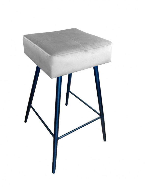 Hoker niski OLIMP VELVET jasno szary