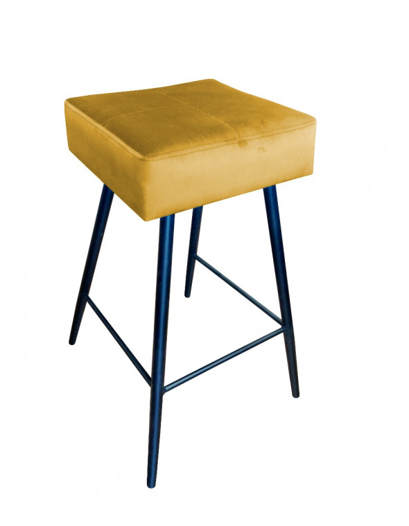 Hoker niski OLIMP VELVET żółty