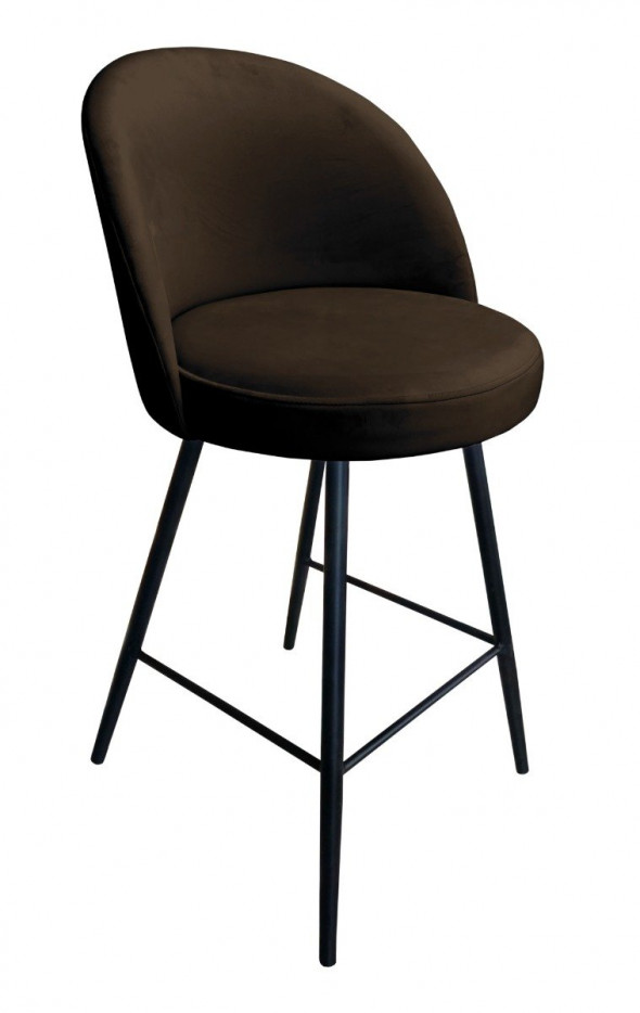 Hoker niski TANEW VELVET brązowy