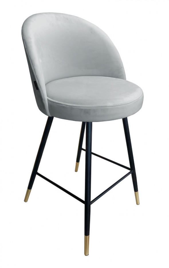 Hoker niski TANEW VELVET GOLD jasno szary