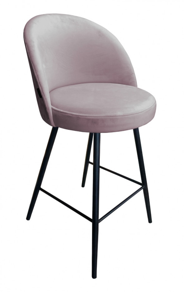 Hoker niski TANEW VELVET jasno różowy