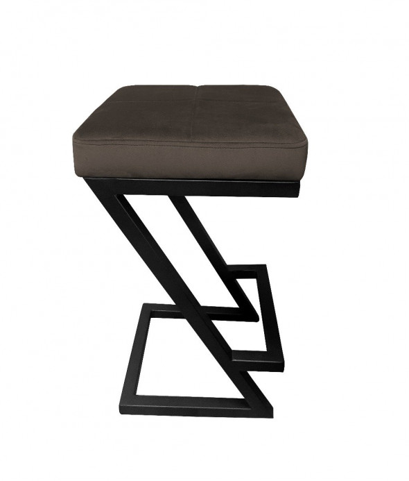 Hoker niski ZAZU VELVET brązowy