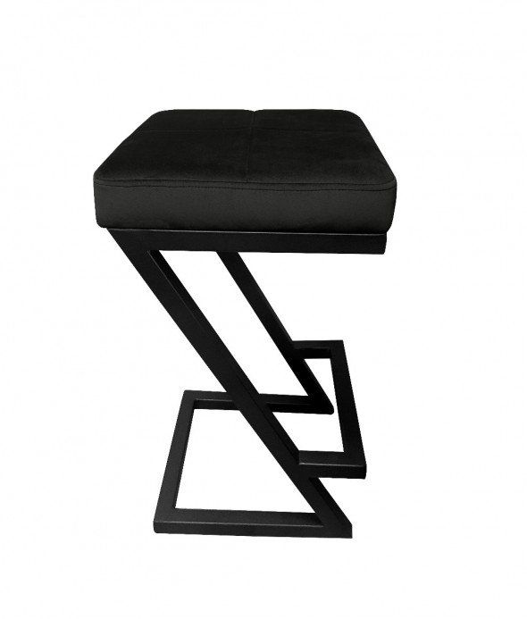 Hoker niski ZAZU VELVET czarny