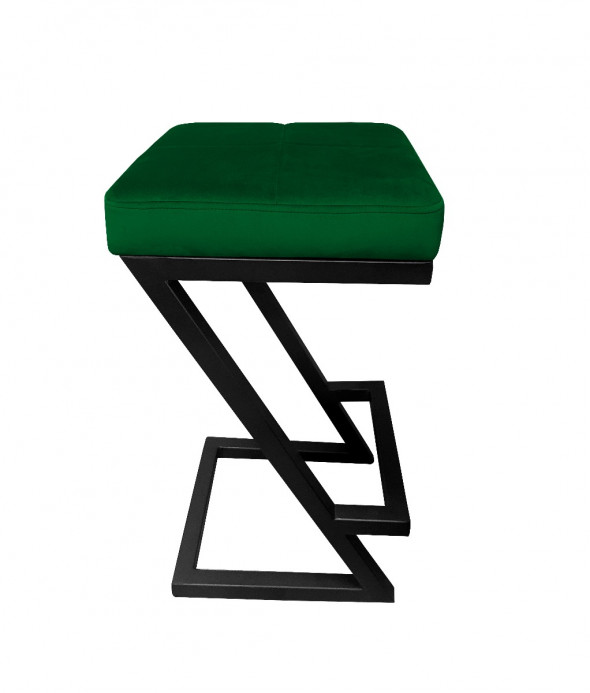 Hoker niski ZAZU VELVET zielony