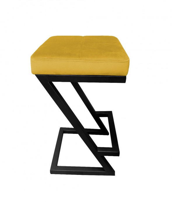 Hoker niski ZAZU VELVET żółty