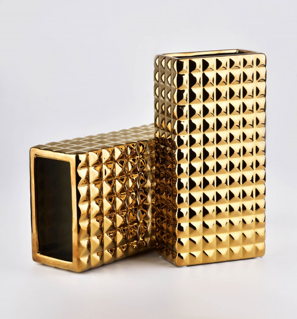 KALIANI GOLD Wazon 12x7xh25cm