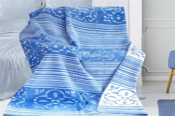 Koc Greno Glamour Coll. 150X200 MYKONOS granatowy