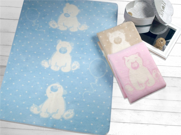Kocyk dla dzieci Sweet Bear 75x100