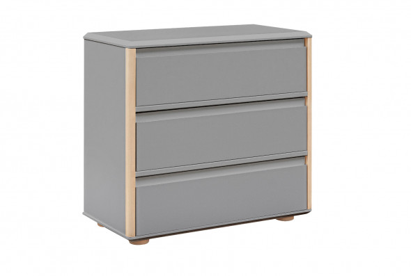 Komoda dla dzieci FUNFLEX 3S NISKA FRONTY MDF szara