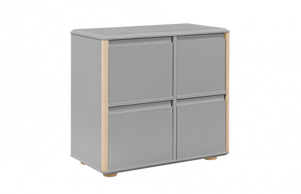 Komoda dla dzieci FUNFLEX 4D SZEROKA FRONTY MDF szara