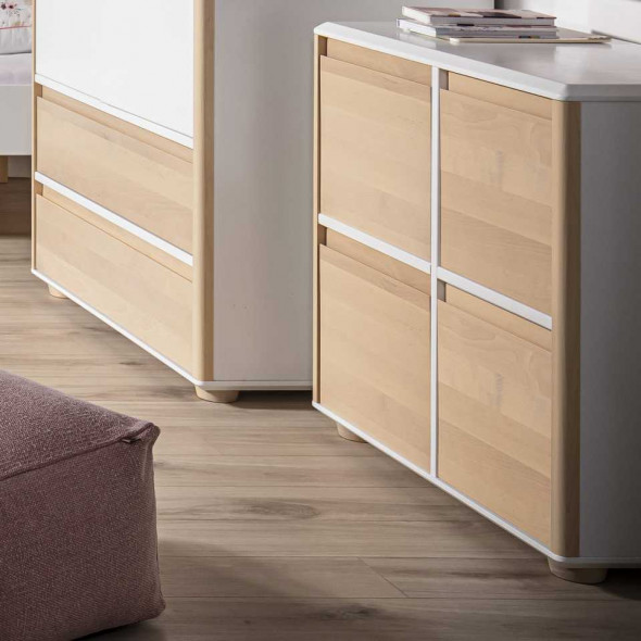 Komoda dla dzieci FUNFLEX 4D SZEROKA FRONTY BRZOZA szara/brzoza