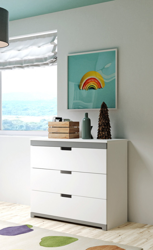 Komoda dla dzieci TOMI biała