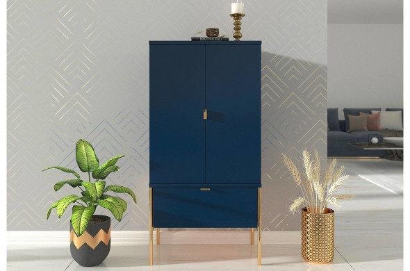 Komoda POLKA granatowa wysoka