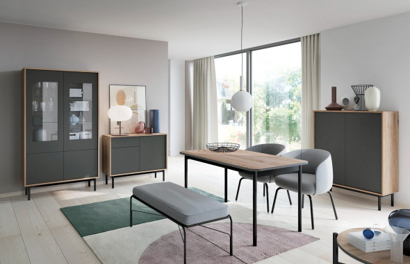 Komoda VICOVARO 1 jackson hickory/grafit