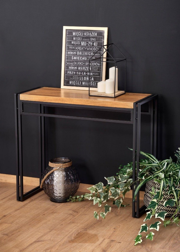 Konsola BOLIVAR KN-1 90x35 dąb złoty