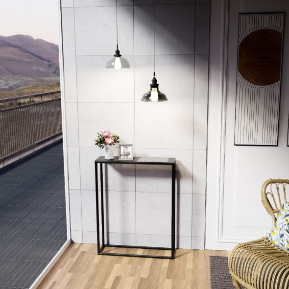 Konsola EF-005 dąb/czarna