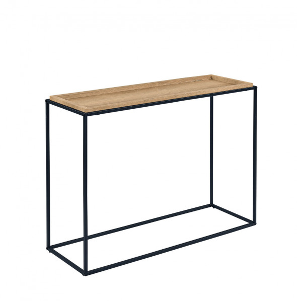 Konsola MERIDA C 110x38 dąb/czarna