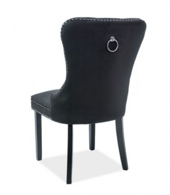 Krzesło AUGUST VELVET czarne
