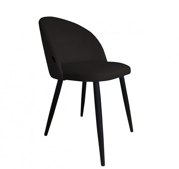 Krzesło CLAUDINE 1 VELVET czarne