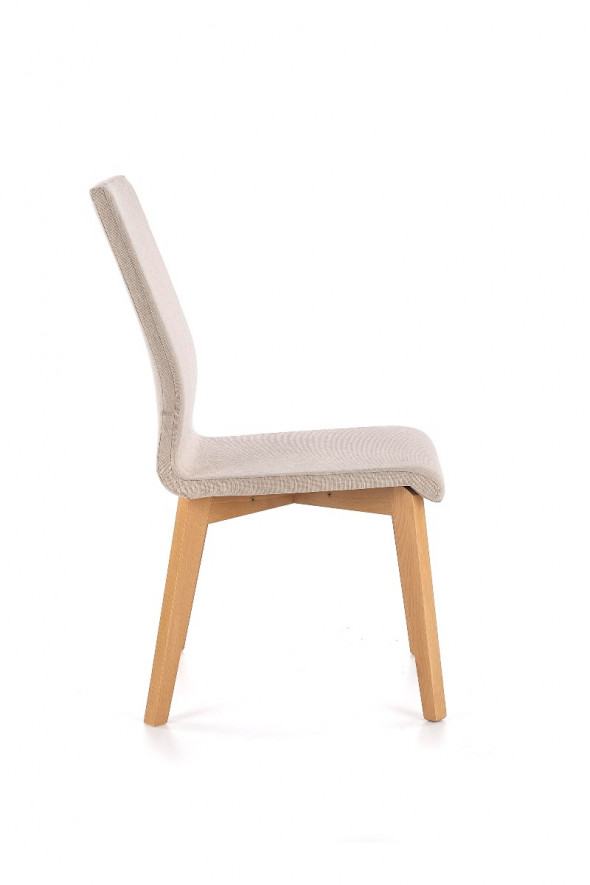 Krzesło FOCUS beżowe/dąb miodowy